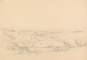Richmond, Yorkshire (grafit papíron) alkotó: Philip Wilson Steer
